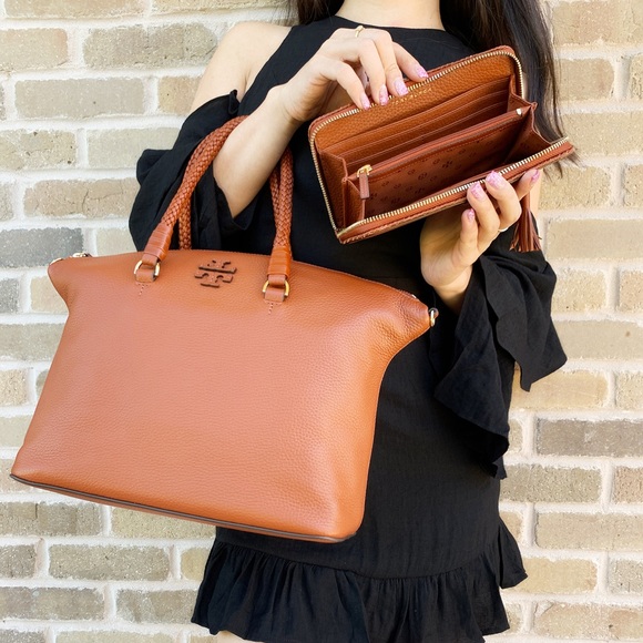 Gaby’sBags👜💕 Tory Burch Slouchy Satchel + Wallet - Picture 2 of 7